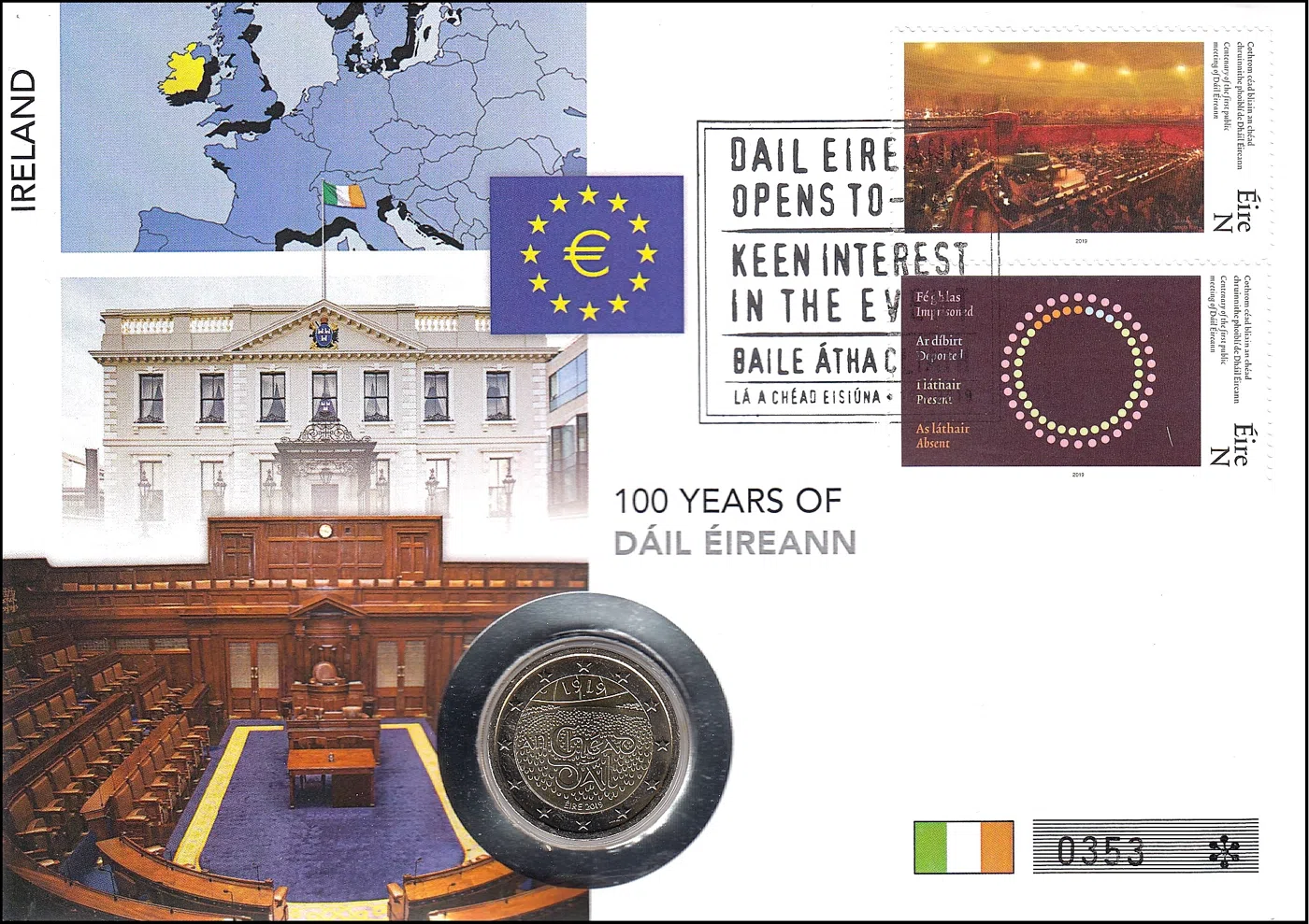 100 LET OD USTANOVITVE DAIL EIREANN ( IRSKEGA PARLAMENTA )